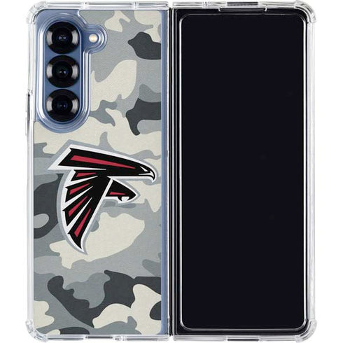 NFL Atlanta Falcons Camo Galaxy Z Fold6 Clear Case