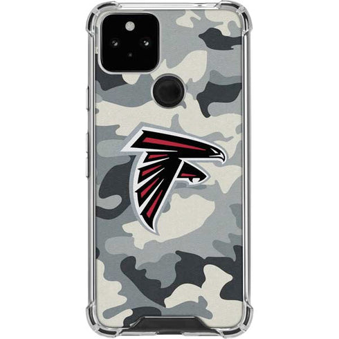 NFL Atlanta Falcons Camo Google Pixel 5 Clear Case