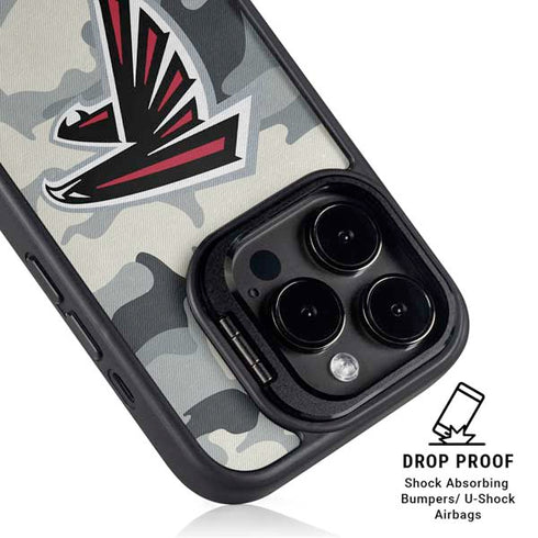 NFL Atlanta Falcons Camo iPhone 13 Pro Max Kickstand Case