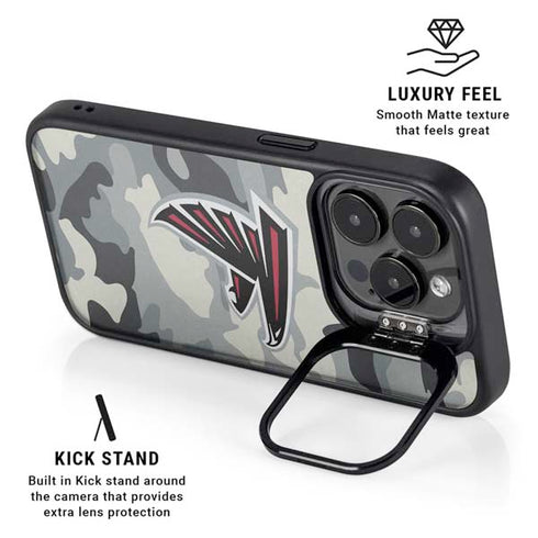 NFL Atlanta Falcons Camo iPhone 14 Pro Kickstand Case