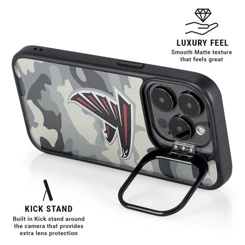 NFL Atlanta Falcons Camo iPhone 14 Pro Max Kickstand Case