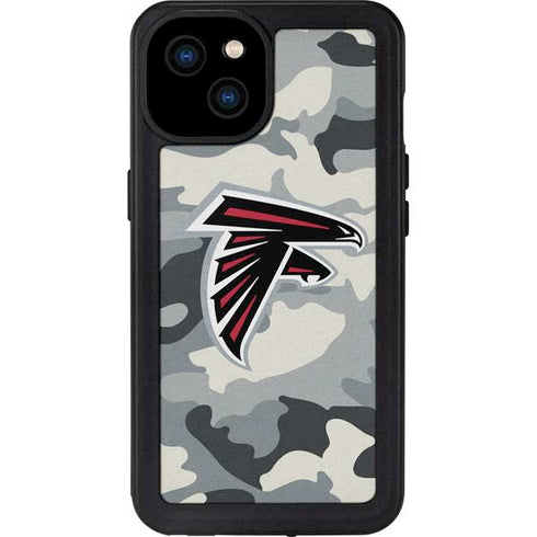 NFL Atlanta Falcons Camo iPhone 15 Plus Waterproof Case