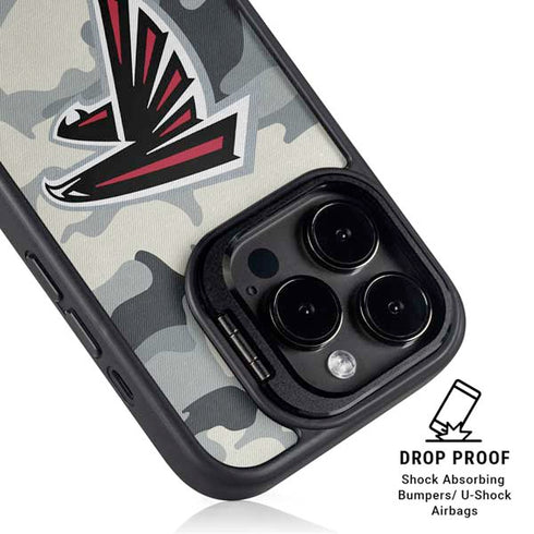 NFL Atlanta Falcons Camo iPhone 15 Pro Max Kickstand Case