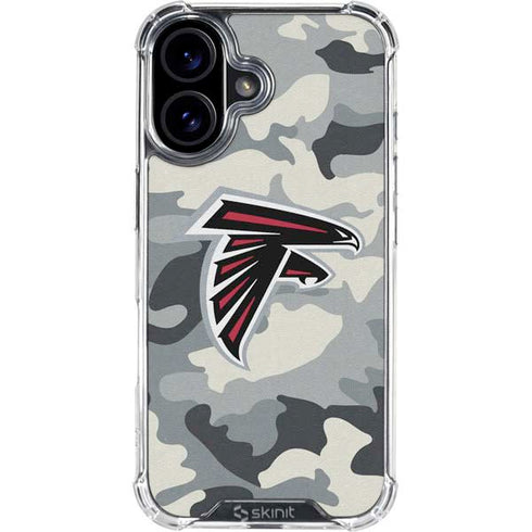 NFL Atlanta Falcons Camo iPhone 16 Clear Case