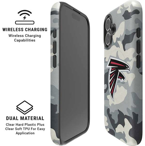 NFL Atlanta Falcons Camo iPhone 16 Magsafe Impact Case