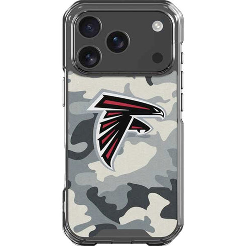 NFL Atlanta Falcons Camo iPhone 18 Pro Clear Case