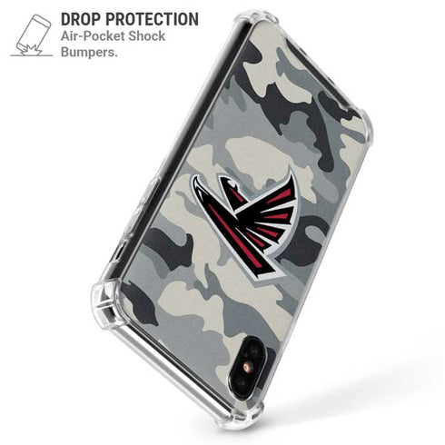 NFL Atlanta Falcons Camo iPhone X/XS Clear Case