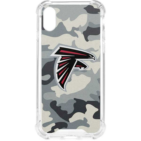 NFL Atlanta Falcons Camo iPhone XS Clear Case