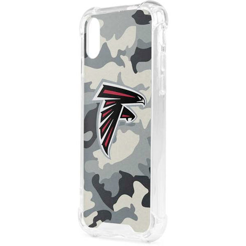 NFL Atlanta Falcons Camo iPhone XS Clear Case
