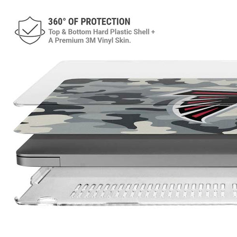 NFL Atlanta Falcons Camo MacBook Pro 14in (2021-24) Case plus Skin