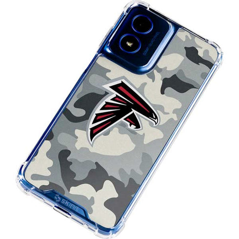NFL Atlanta Falcons Camo Moto G 5G (2024) Clear Case