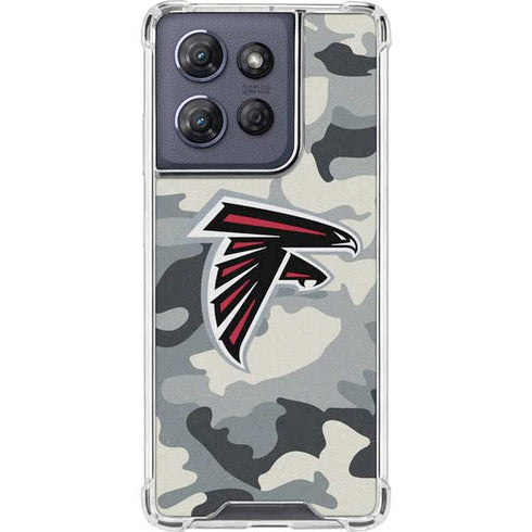 NFL Atlanta Falcons Camo Moto G Play 5G (2025) Clear Case