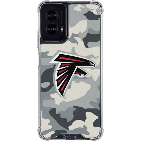 NFL Atlanta Falcons Camo Moto G Power 5G (2024) Clear Case