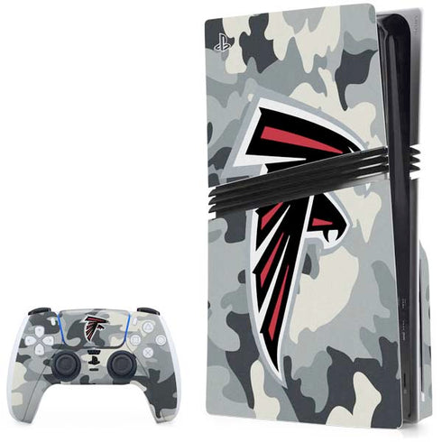 NFL Atlanta Falcons Camo PS5 Pro Disk Bundle Skin