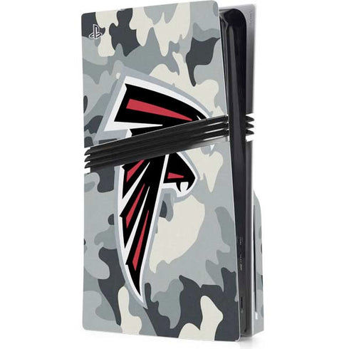 NFL Atlanta Falcons Camo PS5 Pro Disk Console Skin
