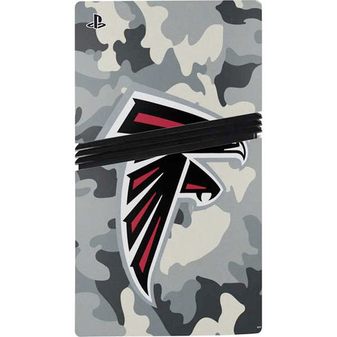 NFL Atlanta Falcons Camo PS5 Pro Disk Console Skin