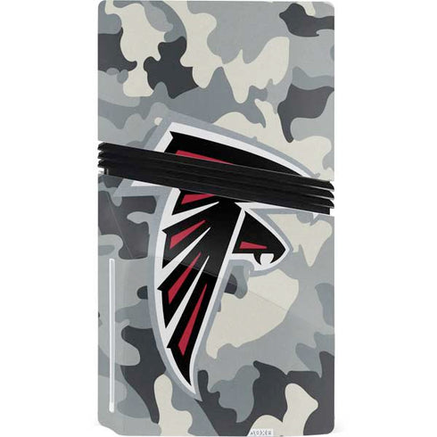 NFL Atlanta Falcons Camo PS5 Pro Disk Console Skin