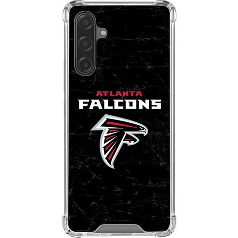 NFL Atlanta Falcons Distressed Galaxy A17 Clear Case