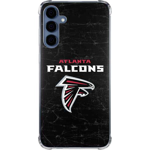 NFL Atlanta Falcons Distressed Galaxy A55 5G Clear Case