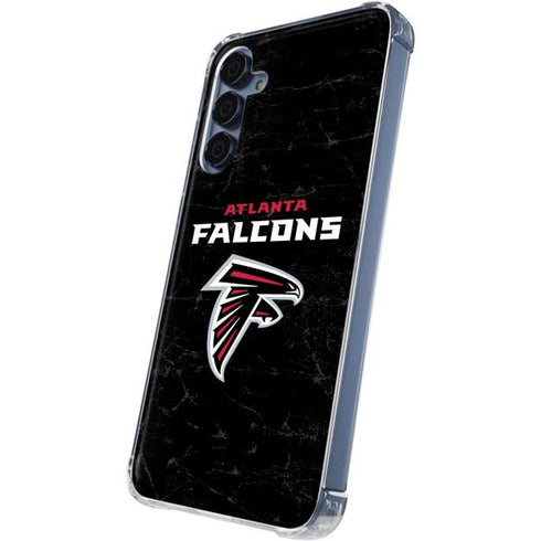 NFL Atlanta Falcons Distressed Galaxy A55 5G Clear Case