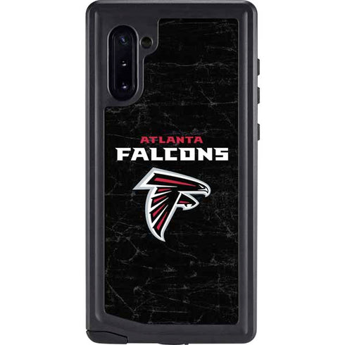 NFL Atlanta Falcons Distressed Galaxy Note 10 Waterproof Case