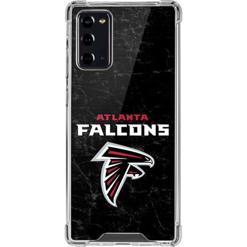 NFL Atlanta Falcons Distressed Galaxy Note20 5G Clear Case