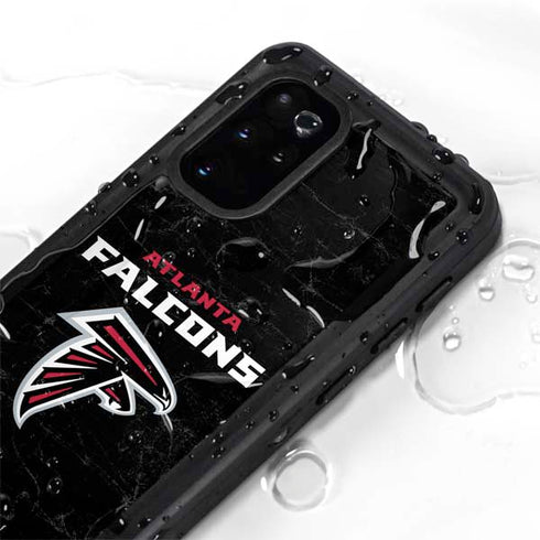 NFL Atlanta Falcons Distressed Galaxy S20 Plus Waterproof Case