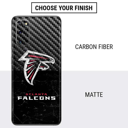 NFL Atlanta Falcons Distressed Galaxy S20 Skin