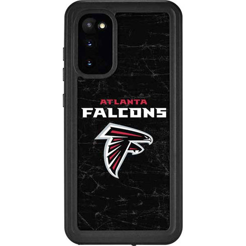 NFL Atlanta Falcons Distressed Galaxy S20 Waterproof Case
