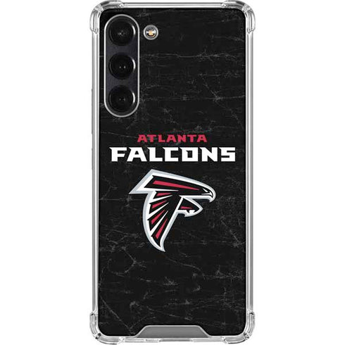 NFL Atlanta Falcons Distressed Galaxy S24 FE Clear Case