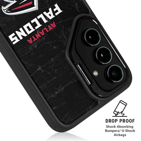 NFL Atlanta Falcons Distressed Galaxy S24 FE Kickstand Case
