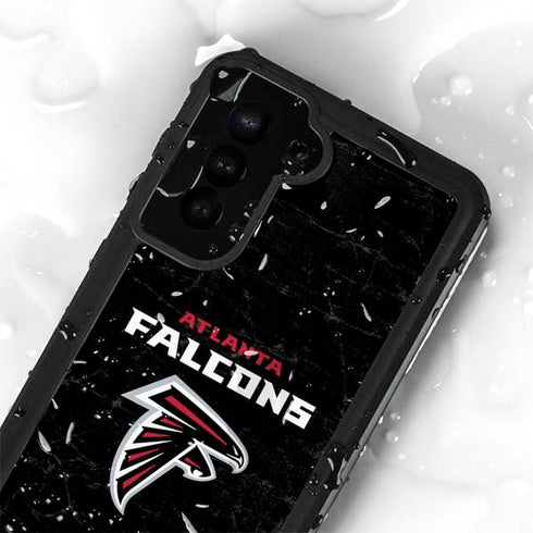 NFL Atlanta Falcons Distressed Galaxy S24 Plus Waterproof Case