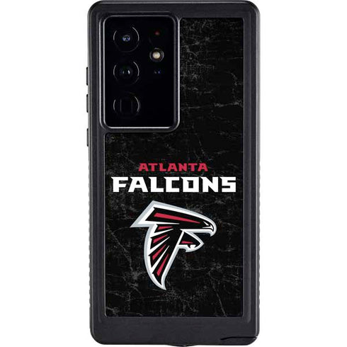 NFL Atlanta Falcons Distressed Galaxy S24 Ultra Waterproof Case