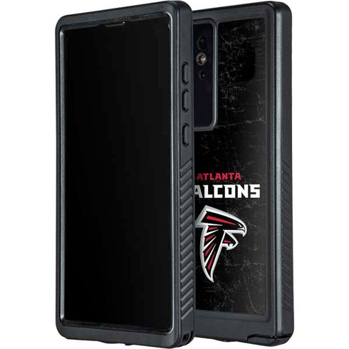 NFL Atlanta Falcons Distressed Galaxy S24 Ultra Waterproof Case