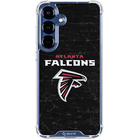 NFL Atlanta Falcons Distressed Galaxy S25 Clear Case
