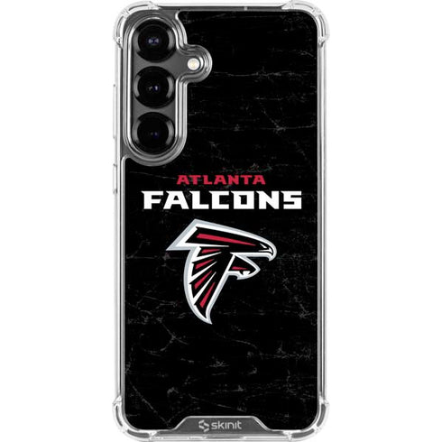 NFL Atlanta Falcons Distressed Galaxy S26 Clear Case
