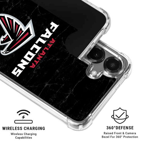 NFL Atlanta Falcons Distressed Galaxy S26 Plus Clear Case