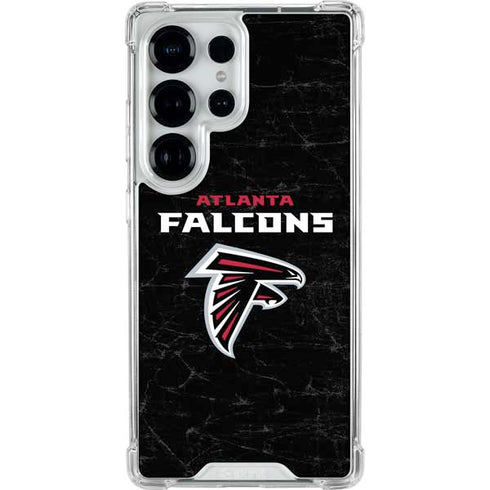 NFL Atlanta Falcons Distressed Galaxy S26 Ultra Clear Case