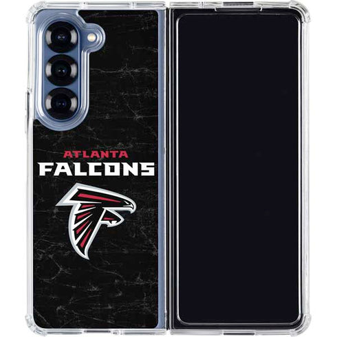 NFL Atlanta Falcons Distressed Galaxy Z Fold6 Clear Case