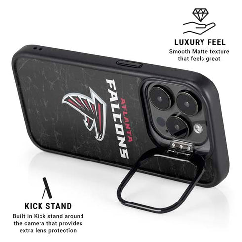 NFL Atlanta Falcons Distressed iPhone 13 Pro Kickstand Case