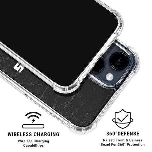 NFL Atlanta Falcons Distressed iPhone 15 Clear Case
