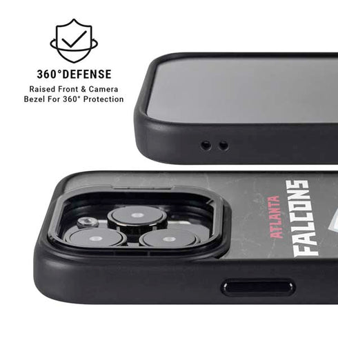 NFL Atlanta Falcons Distressed iPhone 15 Pro Max Kickstand Case