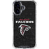NFL Atlanta Falcons Distressed iPhone 16 Plus Clear Case