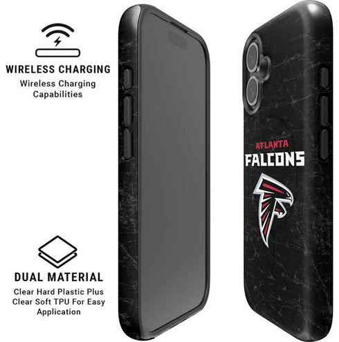 NFL Atlanta Falcons Distressed iPhone 16 Plus Magsafe Impact Case