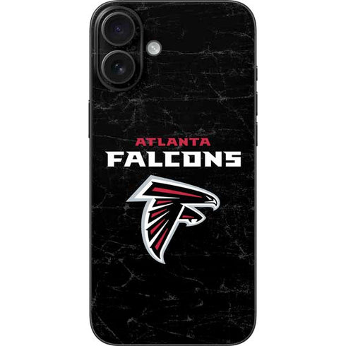 NFL Atlanta Falcons Distressed iPhone 16 Plus Skin