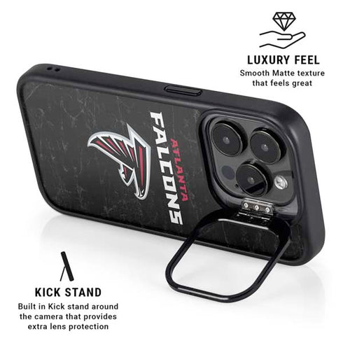 NFL Atlanta Falcons Distressed iPhone 16 Pro Kickstand Case