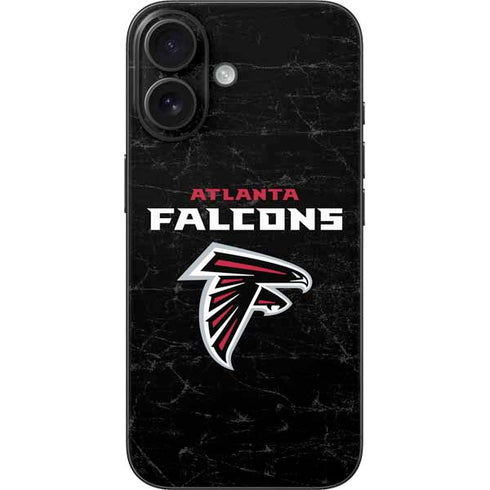 NFL Atlanta Falcons Distressed iPhone 16 Skin