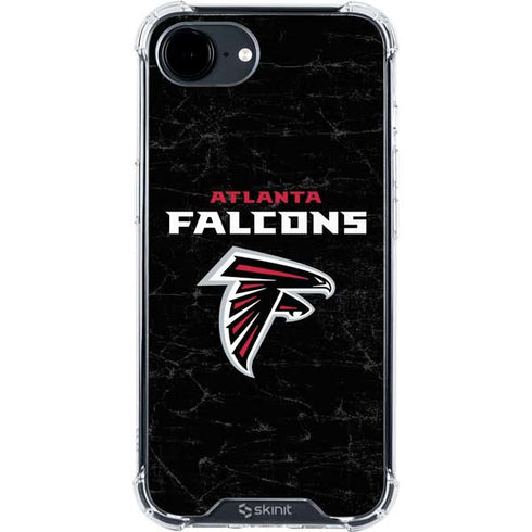 NFL Atlanta Falcons Distressed iPhone 16e Clear Case