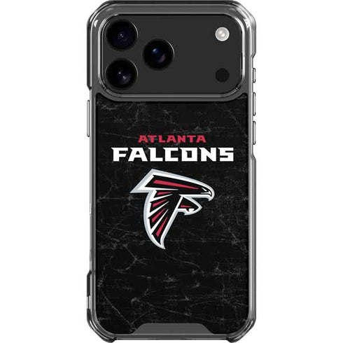 NFL Atlanta Falcons Distressed iPhone 18 Pro Max Clear Case
