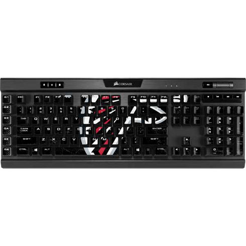 NFL Atlanta Falcons Distressed K95 RGB PLATINUM Mechanical Gaming Keyboard Skin